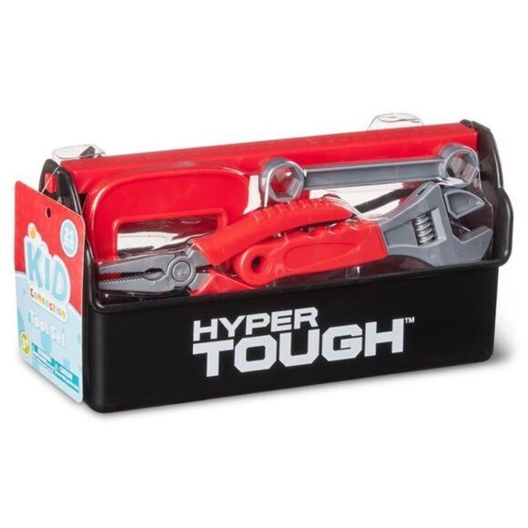 Tool Set Toy Box Kids Boys Play Toolbox Tools Pretend‎ Girls 21 Pieces - Picture 1 of 5